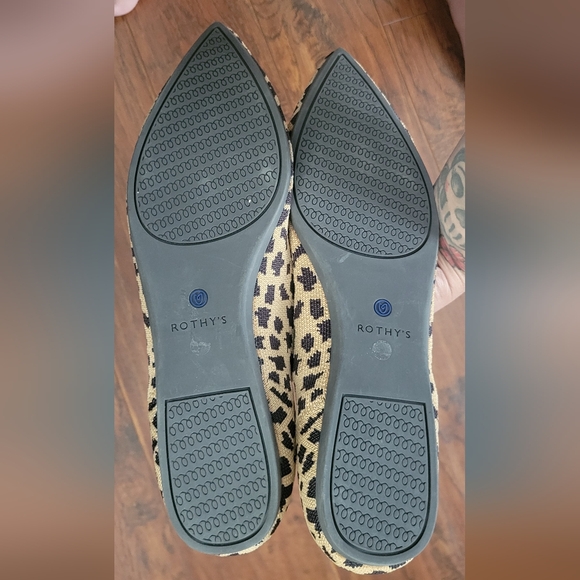 Rothy's The Point leopard flat NWOT - Picture 8 of 9